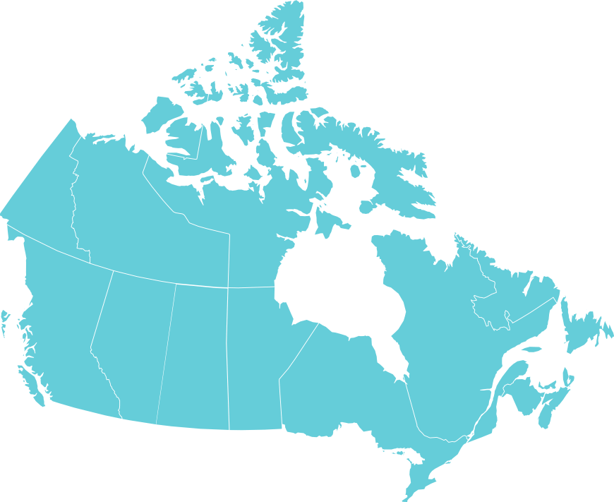 map of Canada